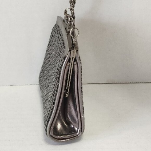 Scheilan Firenze Small Bag Purse with Long Chain - Metal Mesh - Picture 3 of 12